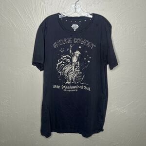 Country Deep Urban Cowboy Distressed Graphic T-Shirt XXL